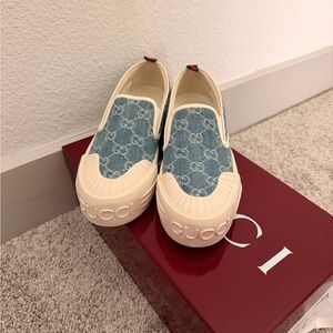 GG Denim Slip-On Sneaker